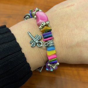 Super adorable bohemian rock bracelet with charms. Bought at Royal Gorge.